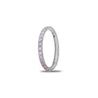 Clicker Ring with Side Crystals/Opals