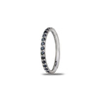 Clicker Ring with Side Crystals/Opals