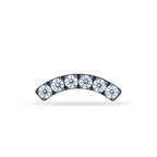 Curved 6-Crystal Cluster Top