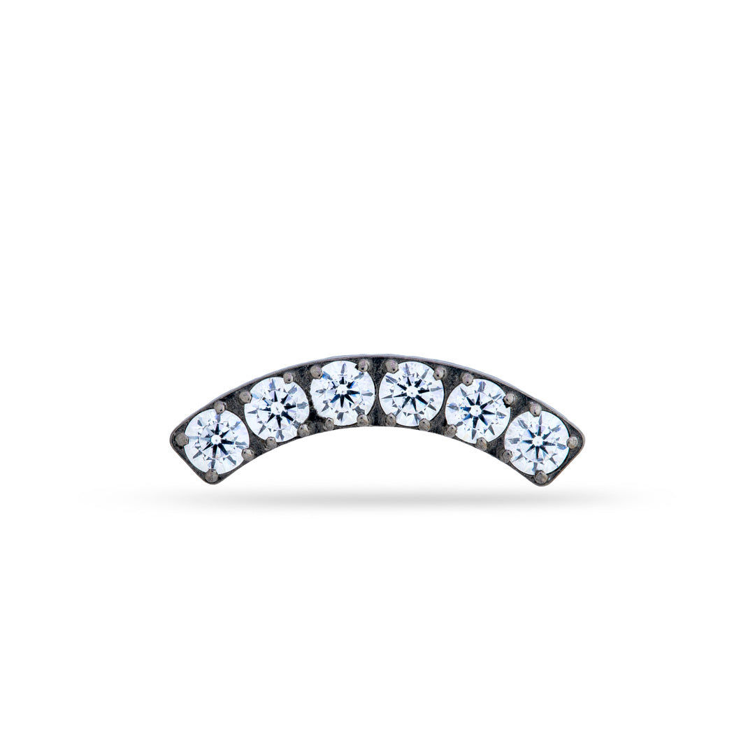 Curved 6-Crystal Cluster Top