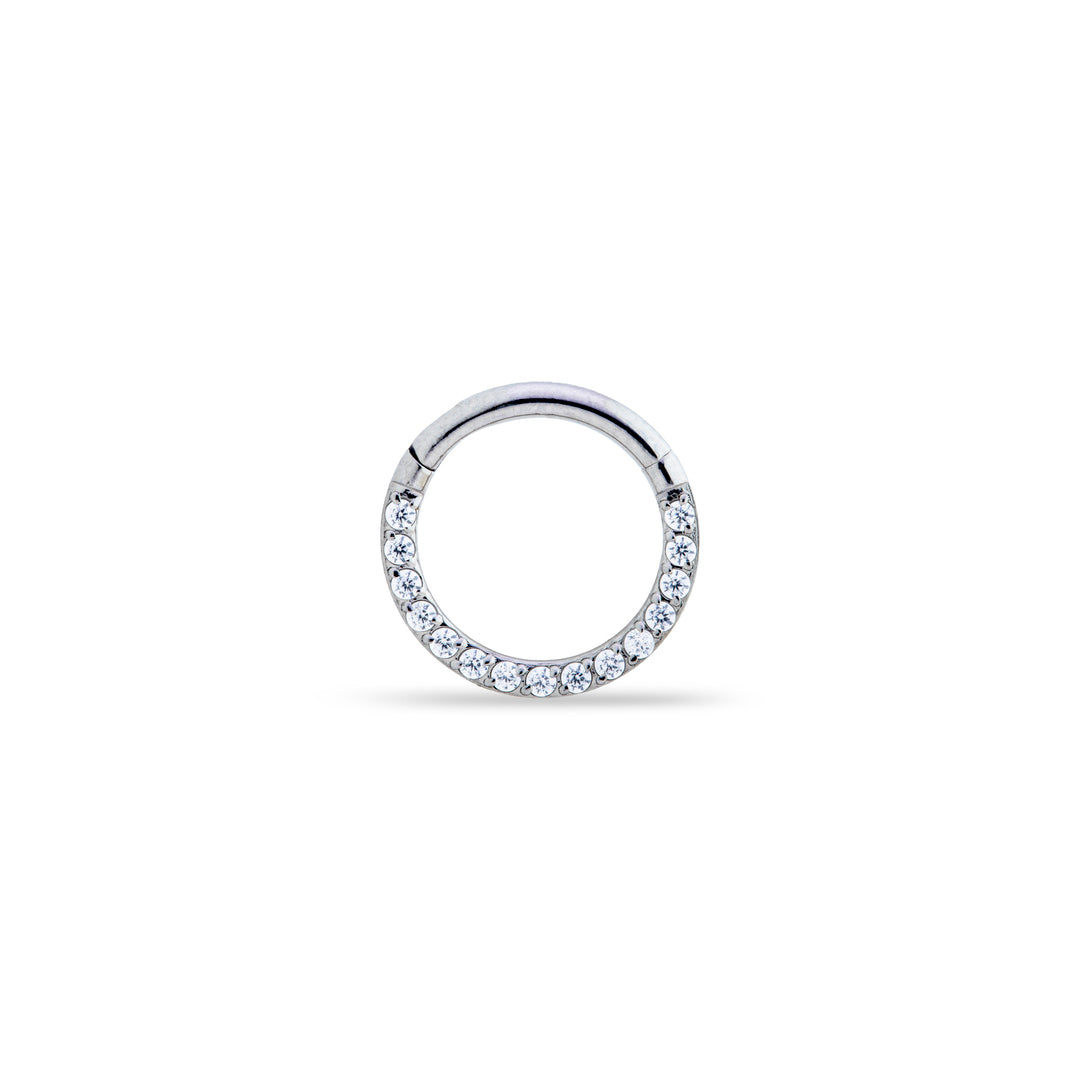 Front Crystal Clicker Ring