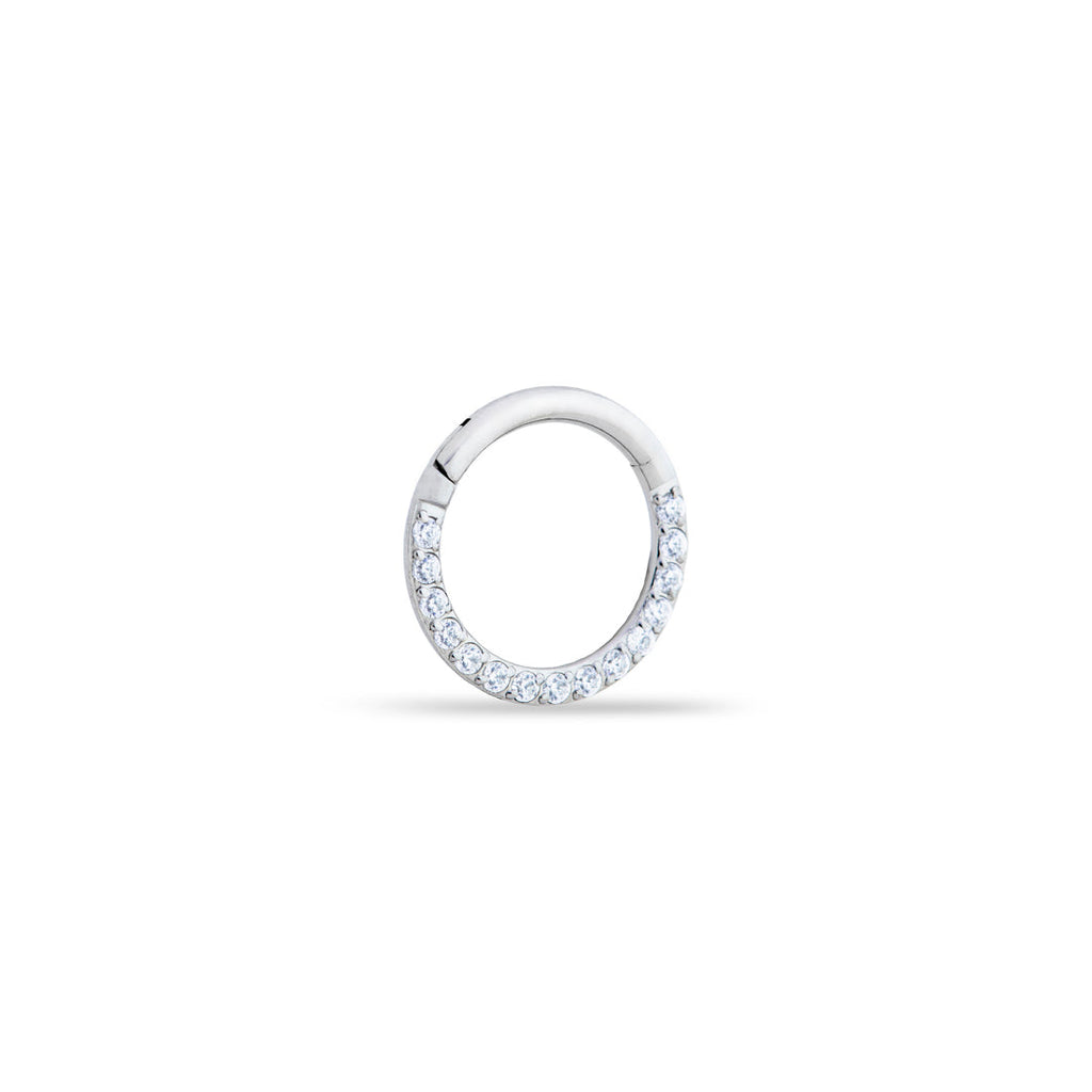Front Crystal Clicker Ring