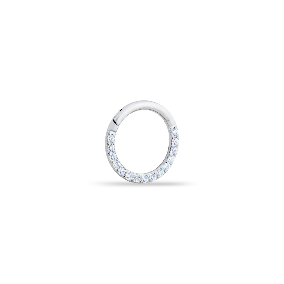 Front Crystal Clicker Ring