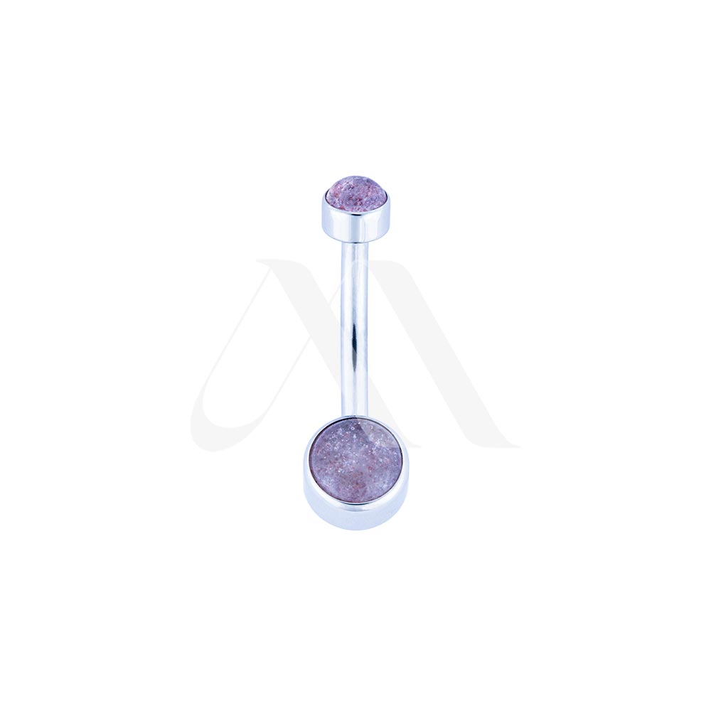 Natural Stone Cubic Navel Ring