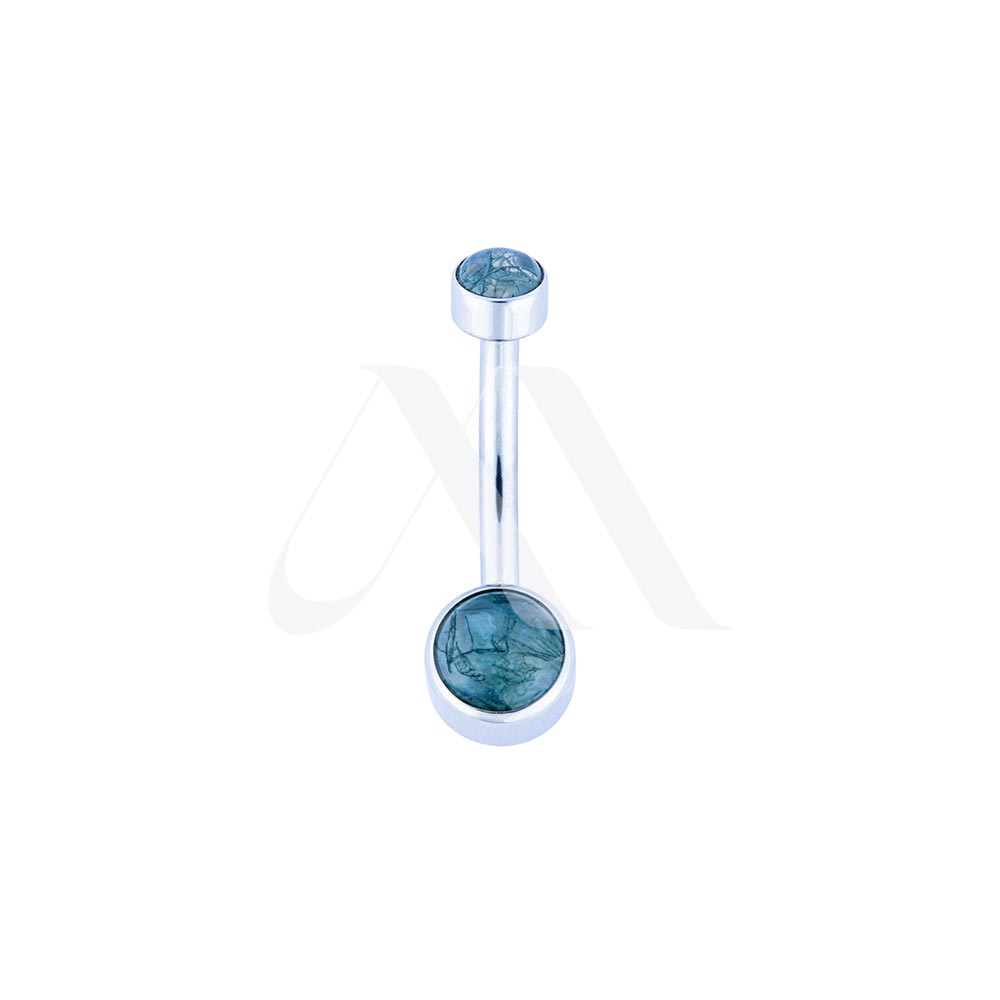 Natural Stone Cubic Navel Ring