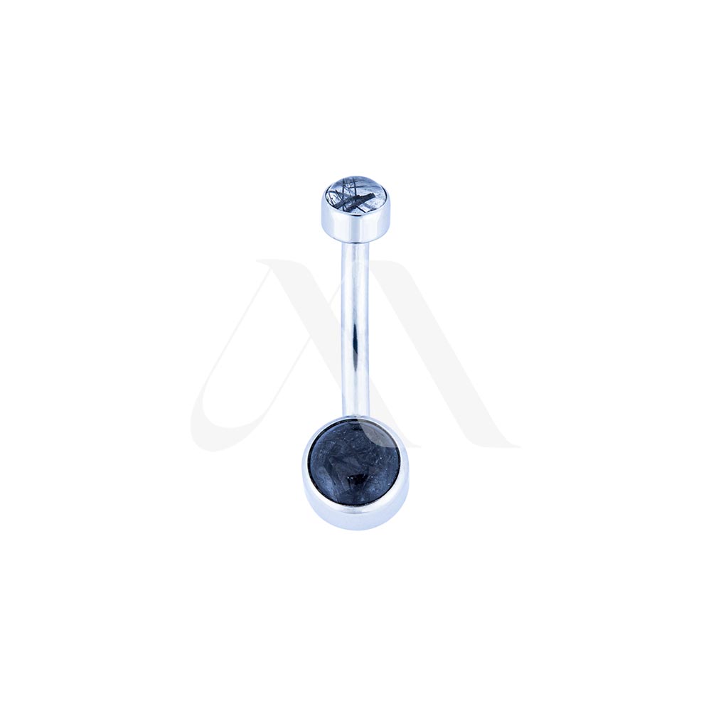 Natural Stone Cubic Navel Ring