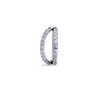 Double Row Clicker Ring with Crystals