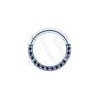 Front-Facing Crystal/Opal Clicker Ring