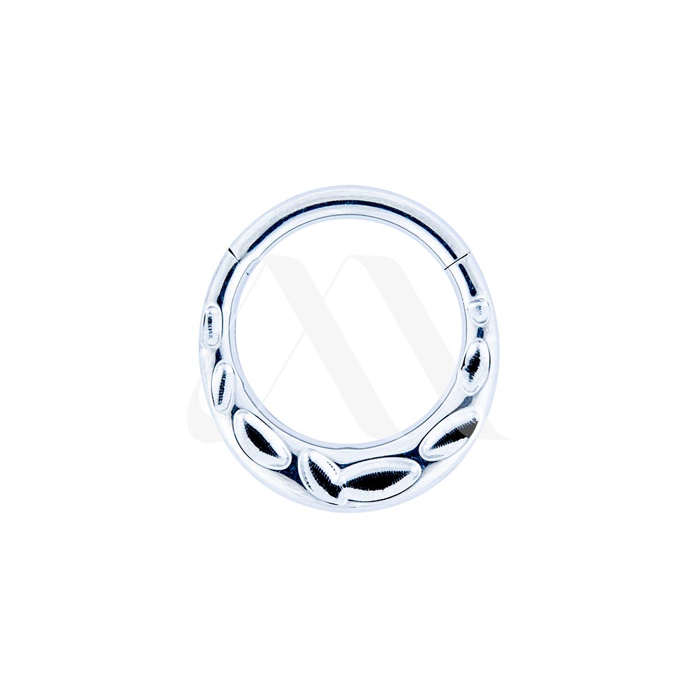 Hammered Texture Clicker Ring