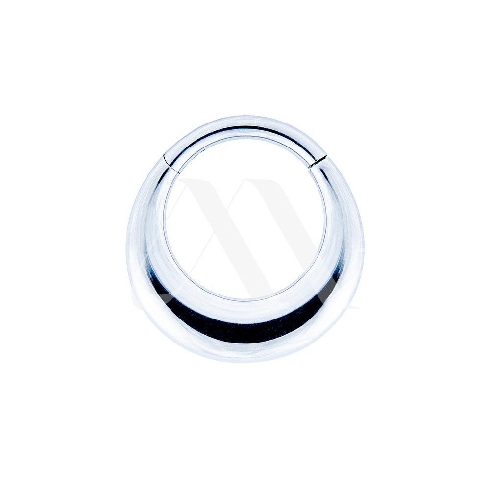 Smooth Titanium Clicker Ring