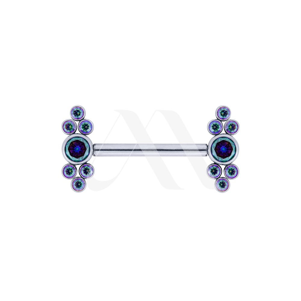 Straight Cluster Nipple Bar