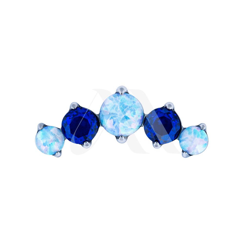 Prium Opal and Crystal Prong-Set Top