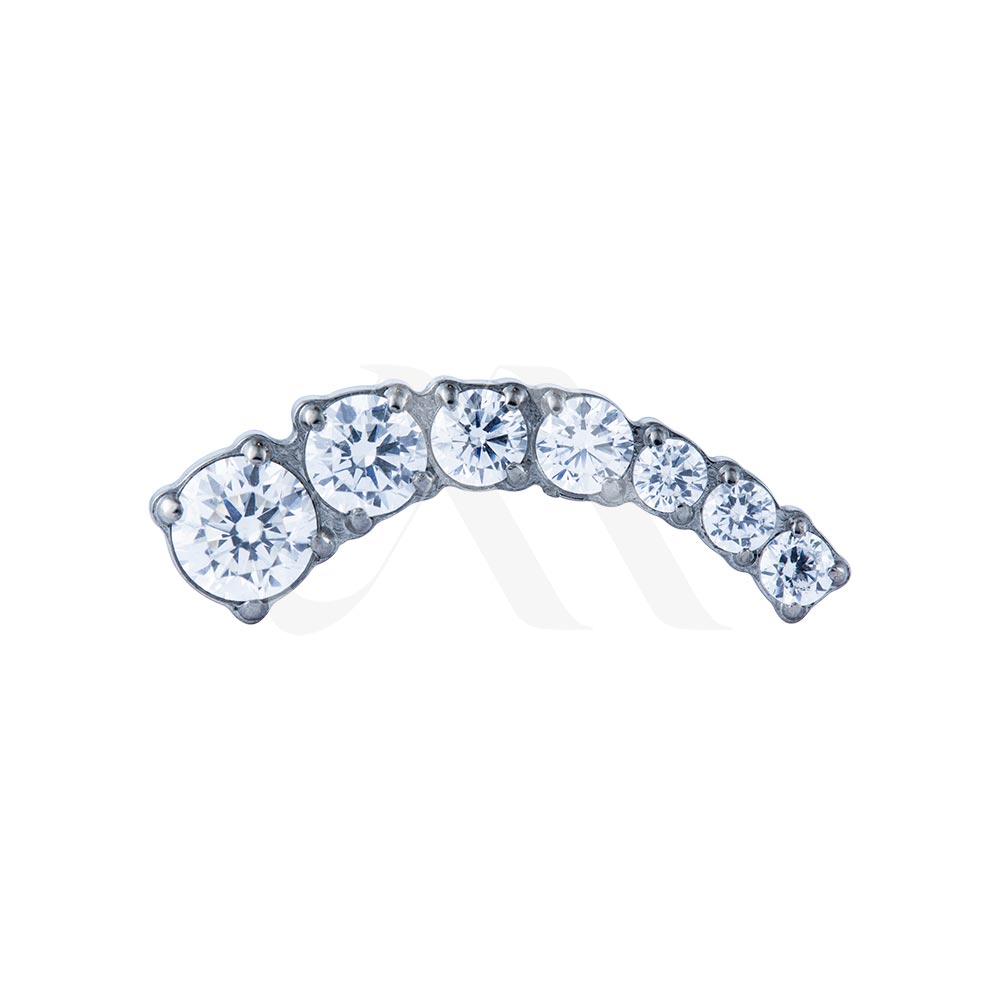 7-Crystal Curved Cluster Top