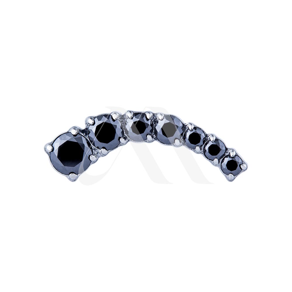7-Crystal Curved Cluster Top
