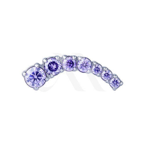 7-Crystal Curved Cluster Top