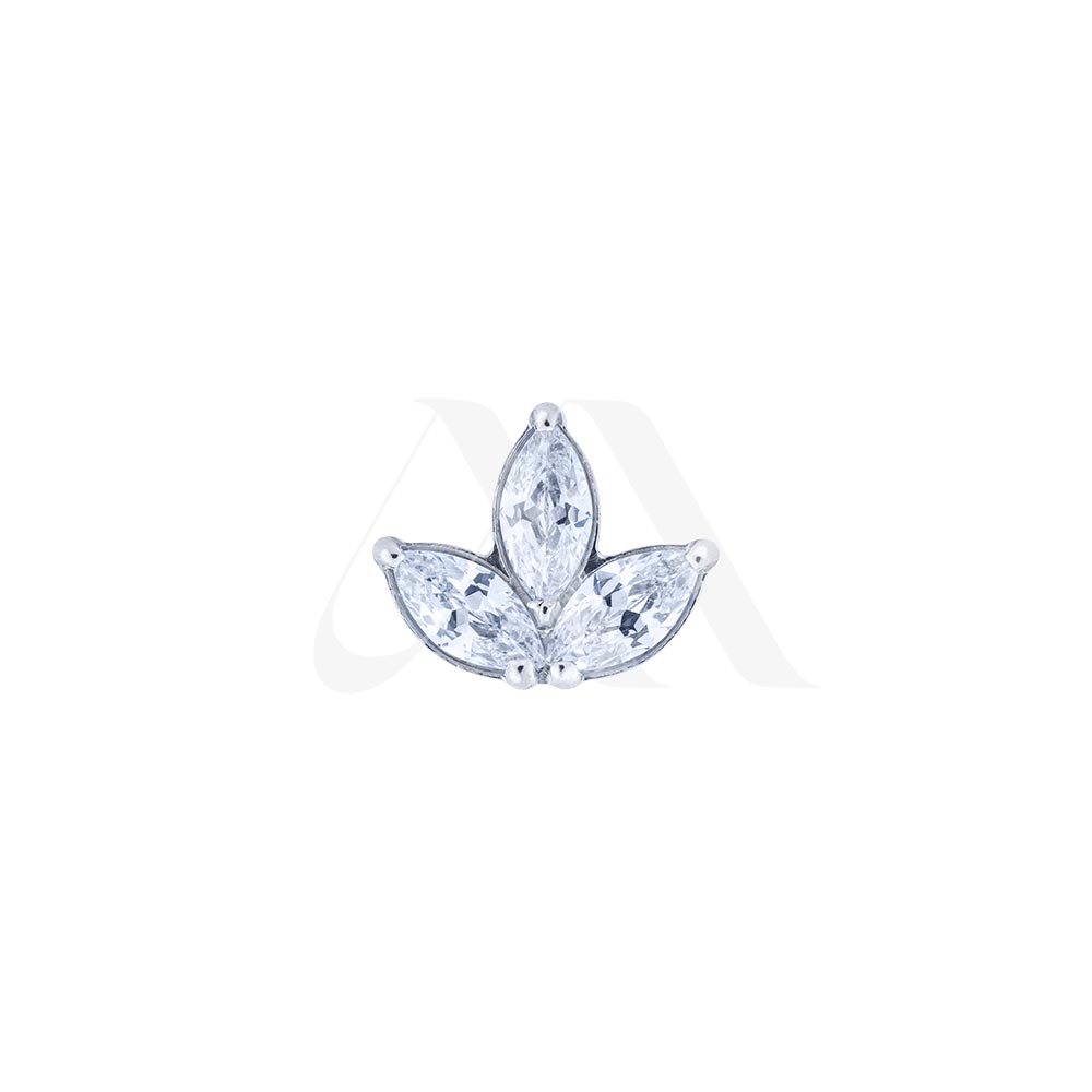 Top Marquise Flower – Three-Point Prong Set