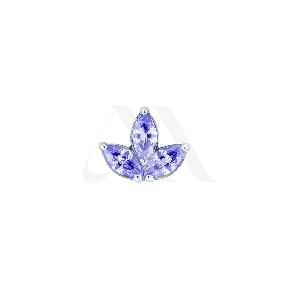 Top Marquise Flower – Three-Point Prong Set