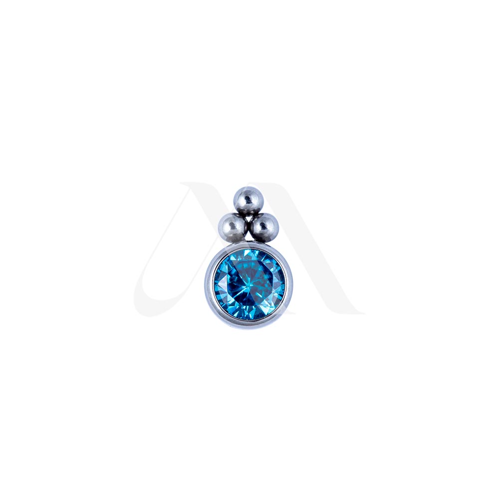 Filigree Crystal Top (3-Point Design)
