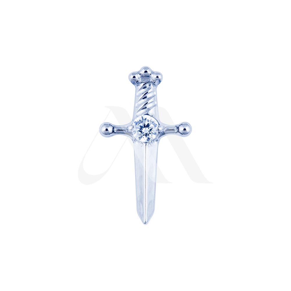 Top – Dagger with Crystal (16G)