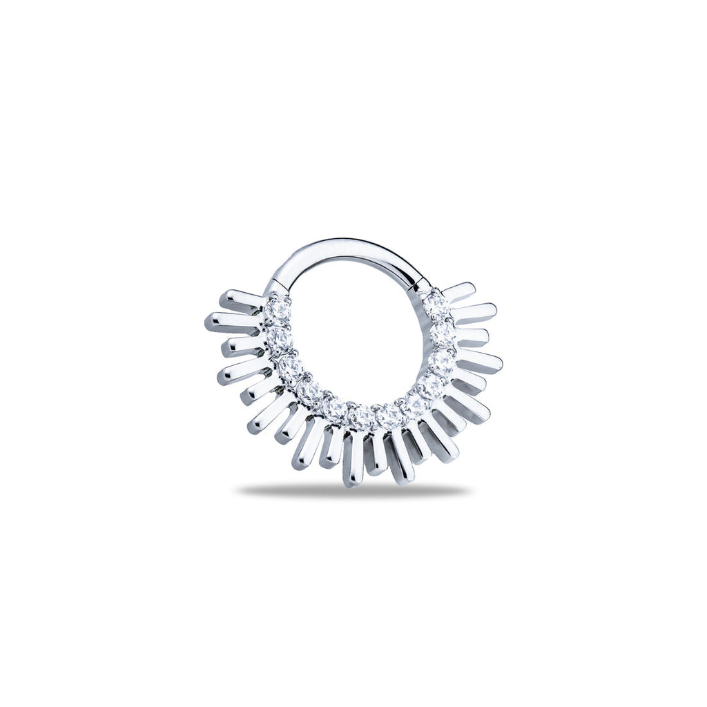 Inti Clicker Ring with Crystals – 16G