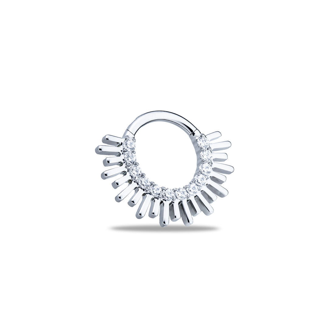 Inti Clicker Ring with Crystals – 16G