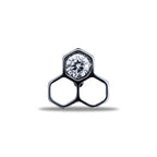 Honeycomb Top with a Crystal