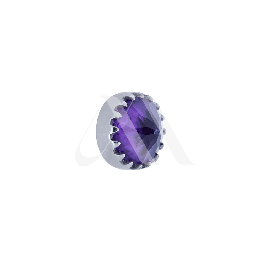 Crown Prong-Set Crystal Top